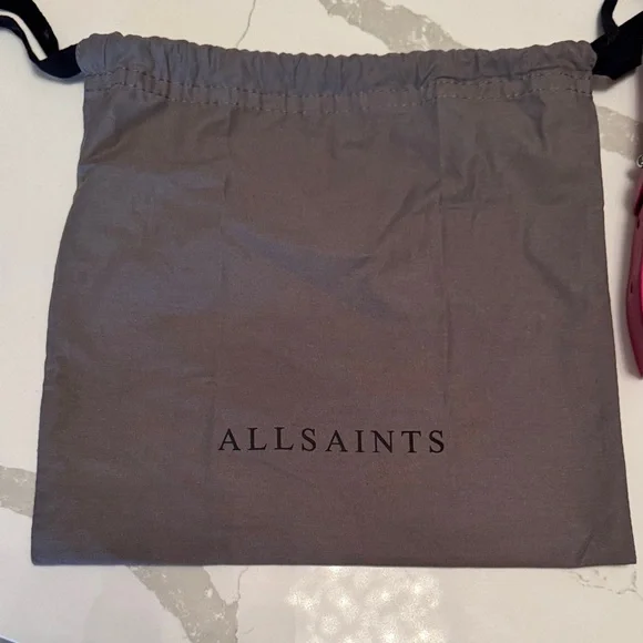 All Saints Fuchsia Leather Crossbody Bag NWT - Picture 3 of 7